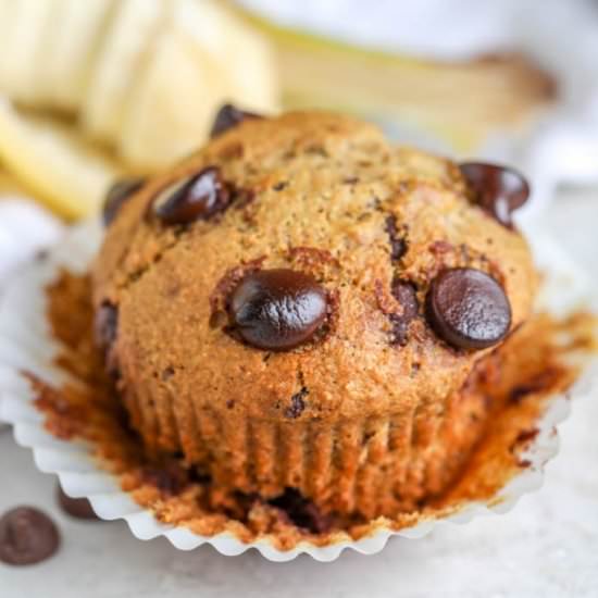 Healthy Banana Bread Muffins