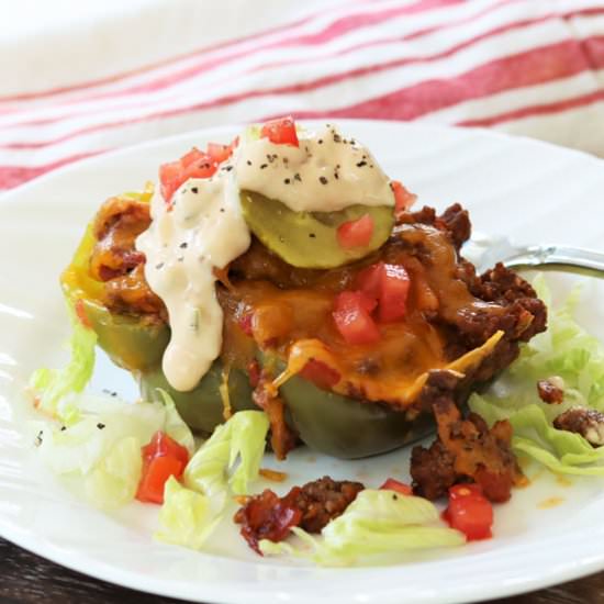 cheeseburger stuffed peppers