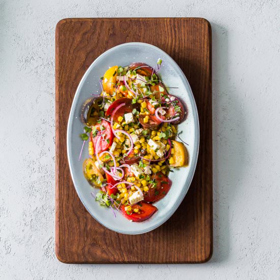 Simple Heirloom Tomato Salad