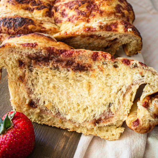 Strawberry Chocolate Brioche