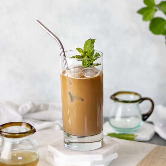 The Best Iced Nespresso Mint Lattes