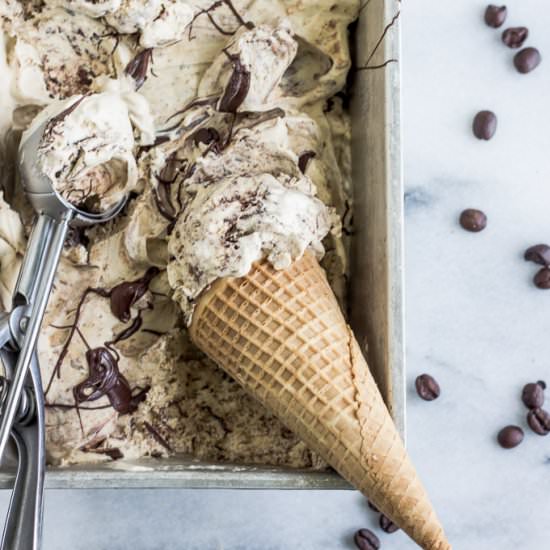 No-churn Coffee Ice Cream