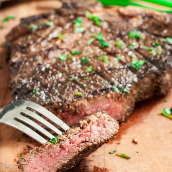 Garlic Marinated Ribeye Steak