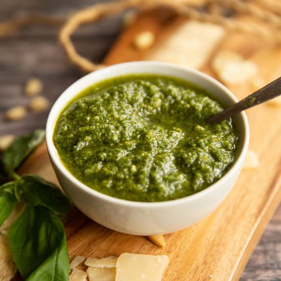 Homemade Basil Pesto