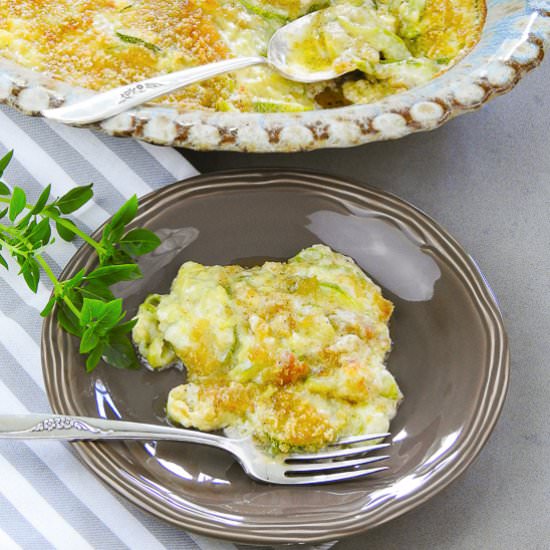 Gray Squash Au Gratin