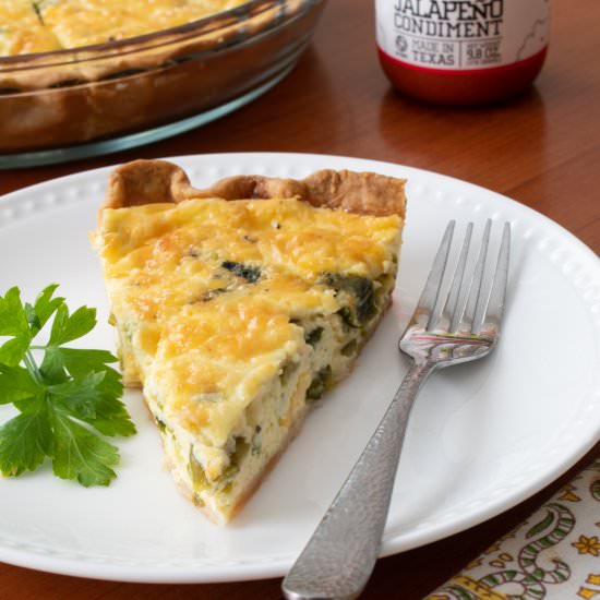 Green Chile Quiche