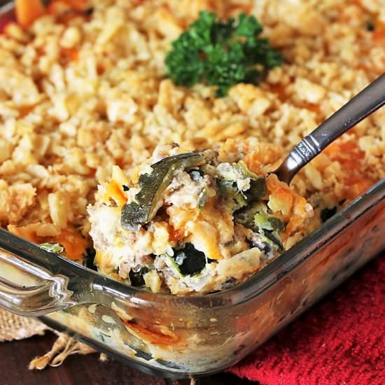 Zucchini & Sausage Casserole