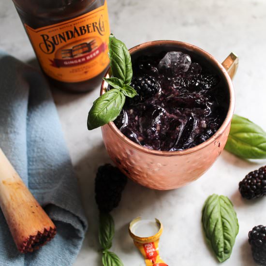 Blackberry Basil Mule