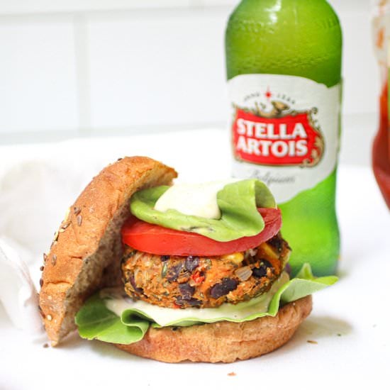 Black Bean Sweet Potato Burger