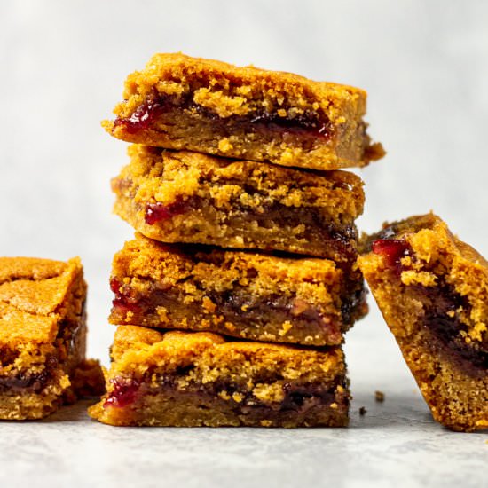 Peanut Butter & Jam Bars
