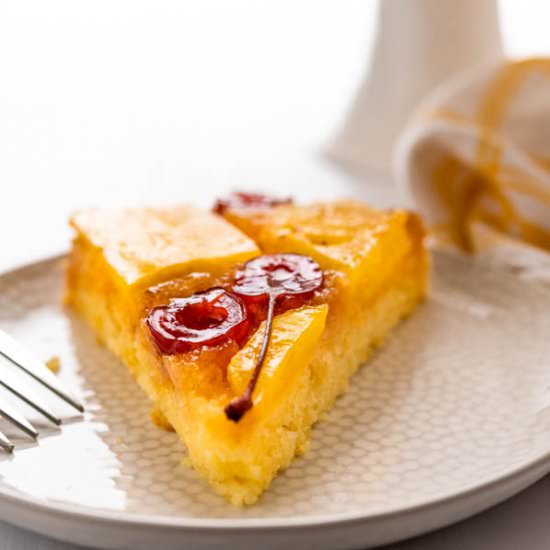 Upside Down Pineapple Rum Cake