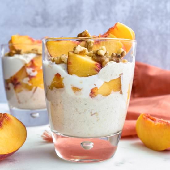 Peach Pie Overnight Oatmeal