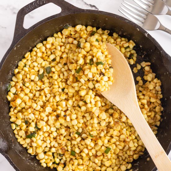 Skillet Corn with Jalapeno