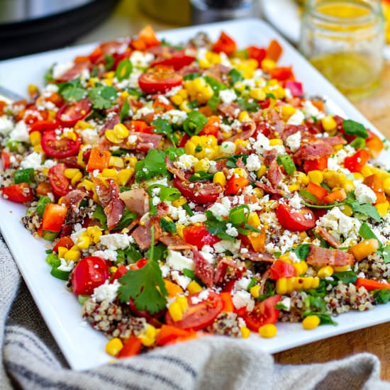 Quinoa Corn & Bacon Salad