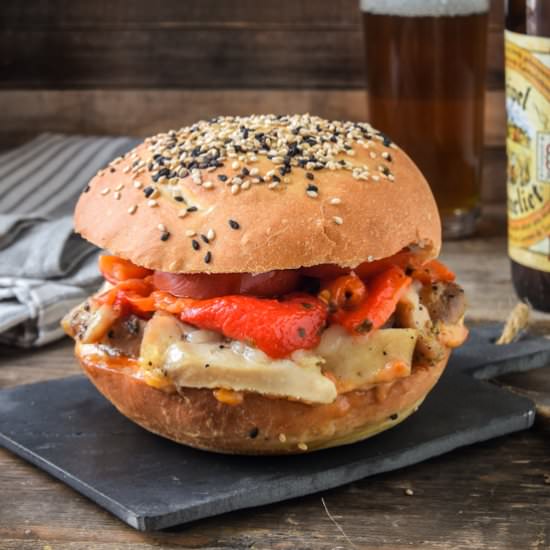 Chicken sandwich with cheese