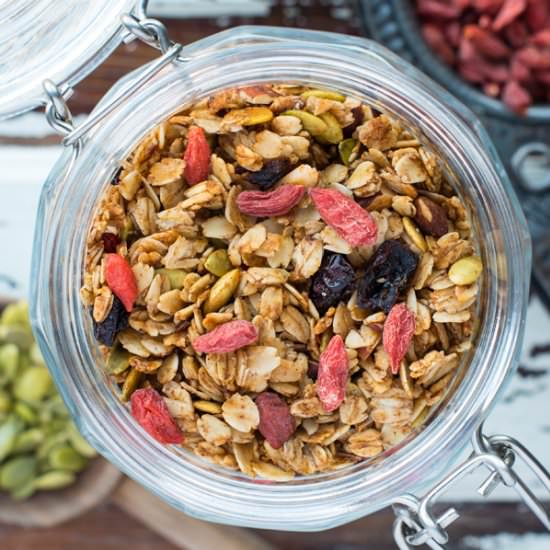 Crunchy Maple Almond Granola