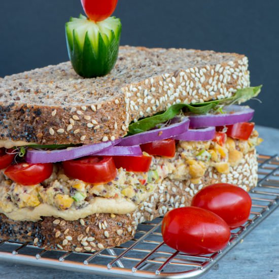 Vegan Chickpea Tuna Sandwich