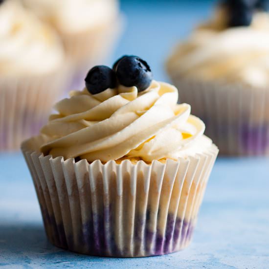 Lemon and Blueberry Cupcakes