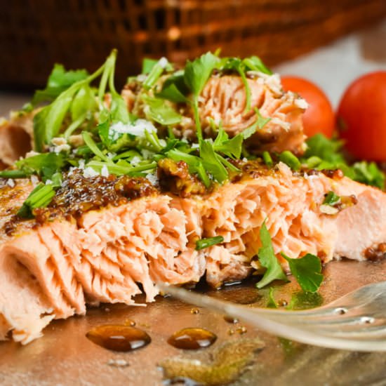 Honey-Mustard Glazed Salmon
