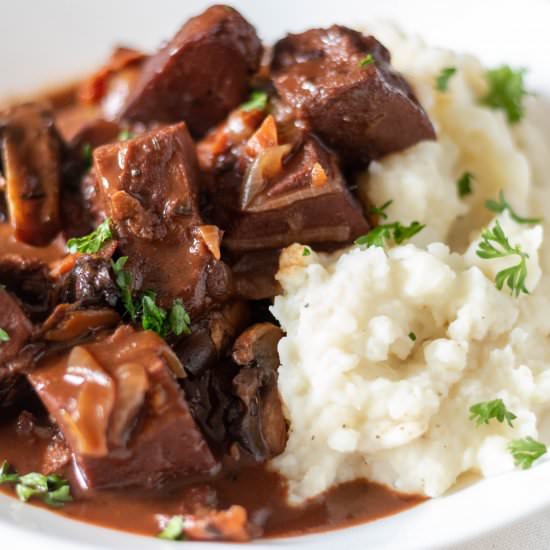 Vegan Beef Bourguignon