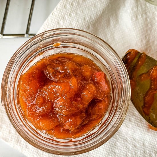 Peach, Strawberry & Maple Jam