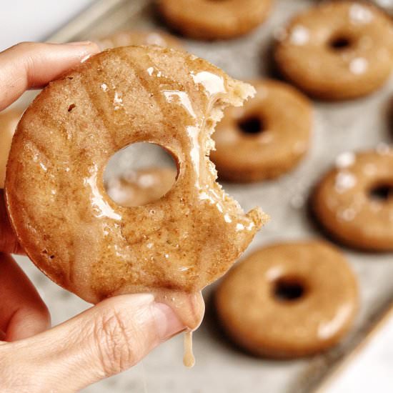 Easy VEGAN Pancake Mix Donuts