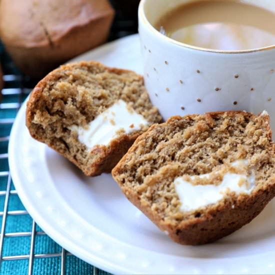 Cream Cheese Banana Muffins