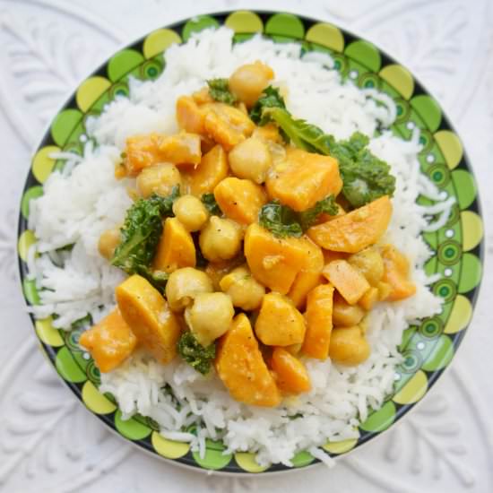 Sweet Potato Kale Curry