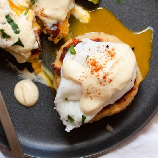 Healthy Crab Cakes Benedict