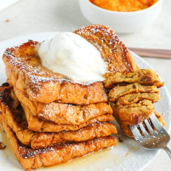 Five Minute Pumpkin French Toast