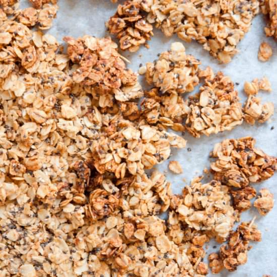 Healthy Almond Butter Granola