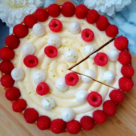 Lemon raspberry tart