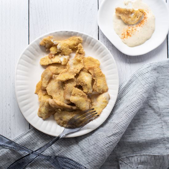 Pan-Fried Bluegill with Lemon Aioli