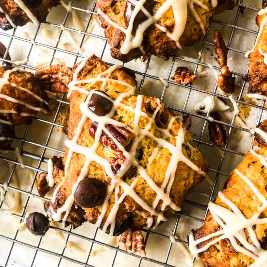 Pumpkin Choco Chip Scones
