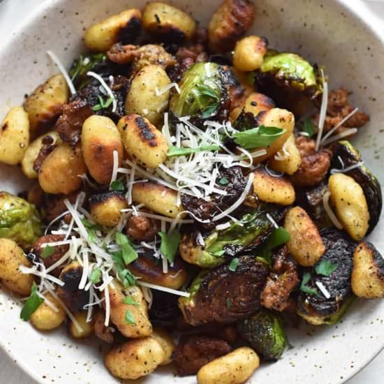 Pan-Fried Gnocchi & Brussels