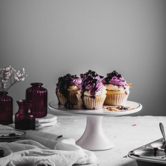 Blueberry Coconut Cupcakes