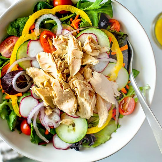Seasonal Garden Salad + Tuna