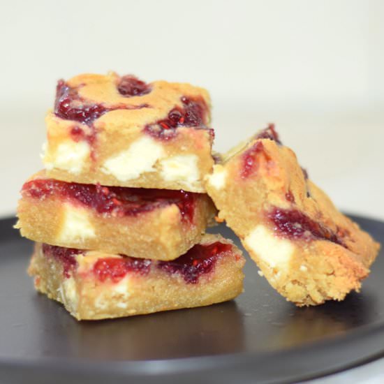Easy Bakewell Cookie Bars