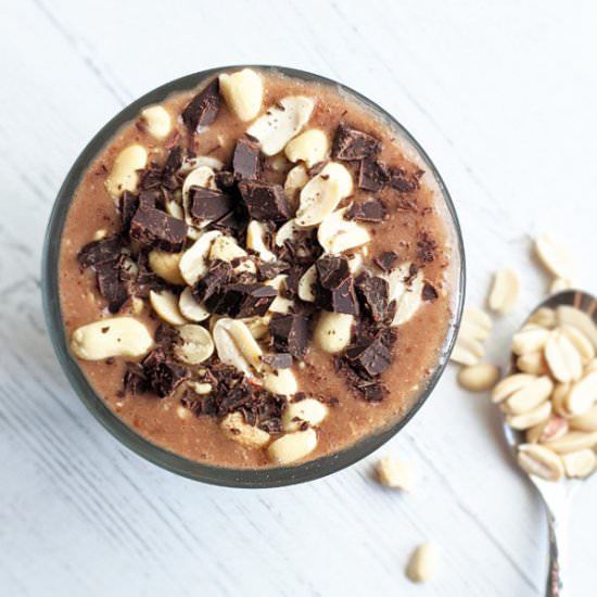 Vegan Snickers Overnight Oats