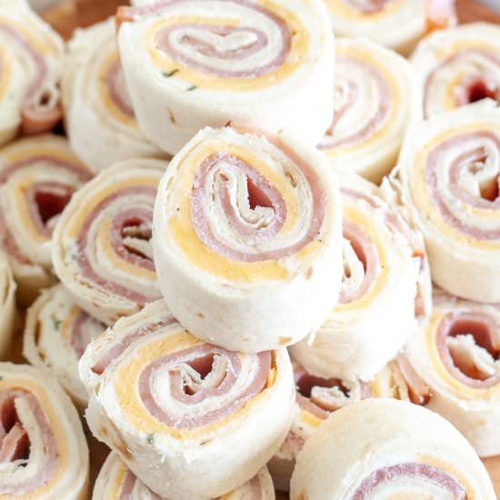 Ham and cheese roll ups