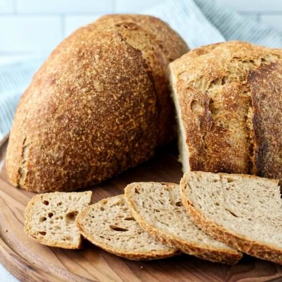 75 Percent Whole Wheat Sourdough