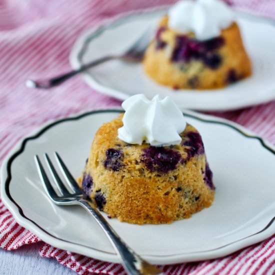 Earl Grey and Blueberry Tea Cakes