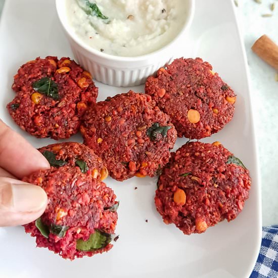 Beetroot masala vada recipe