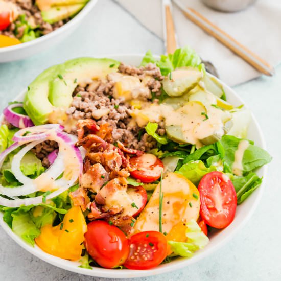 Burger In A Bowl
