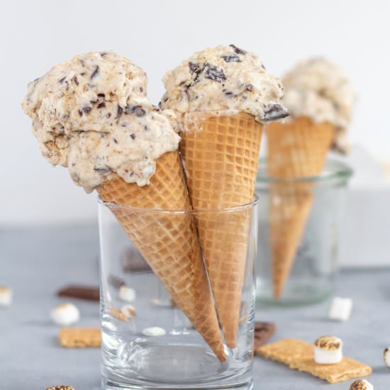 No-Churn S’mores Ice Cream