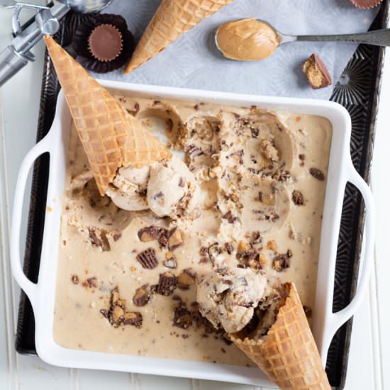 No-Churn Peanut Butter Ice Cream