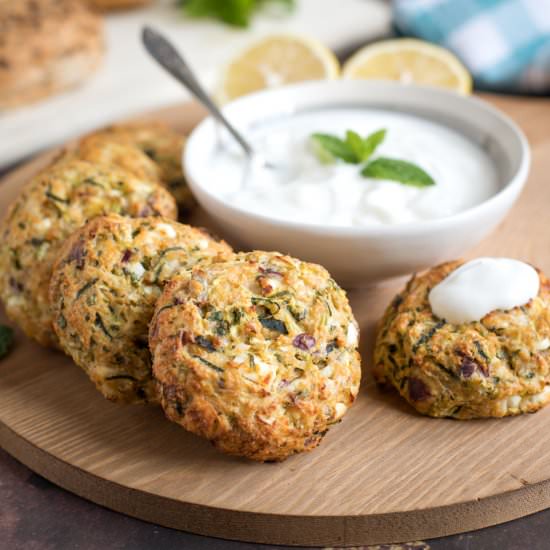 Courgette & Feta Burgers