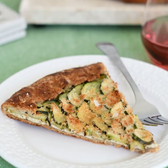 Zucchini Galette Whole Wheat Crust