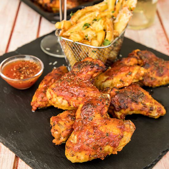 Spicy sweet chicken wings