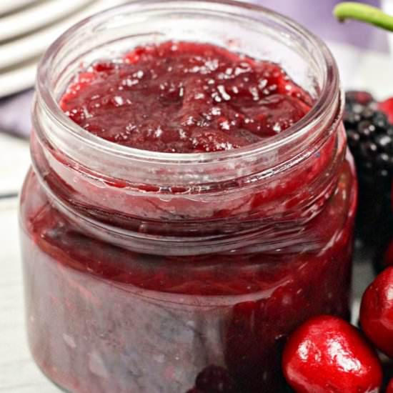 Instant Pot Double Berry Pepper Jam
